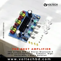TPA 3116D2 50W x2 Stereo Bluetooth 5 (Blue Color) Amplifier | Voltech Electronics